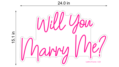 Will You Marry Me Neon Sign - Neonicks