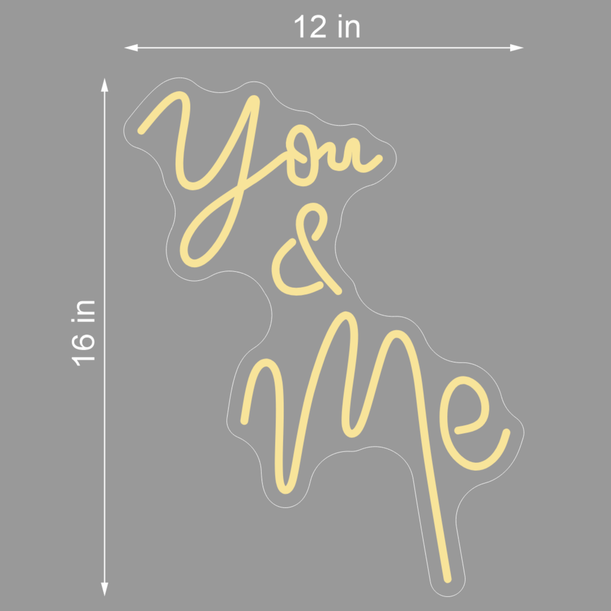 YOU & ME LED NEON SIGN - Neonicks